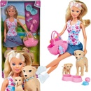 Simba Bábika Steffi na prechádzke so psami