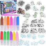 Jokomisiada Creative kit for making DIY keychains, 8 different designs + decorations ZA5208