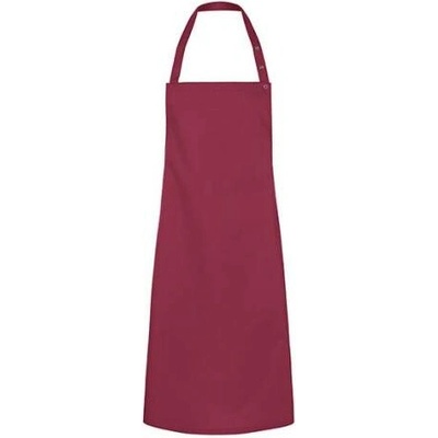 Karlowsky Gastro zástěra s laclem KY072 Bordeaux 75x95cm