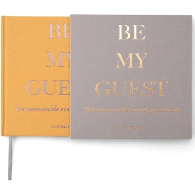 Kniha hostů, béžová / žlutá, Printworks – Zboží Dáma