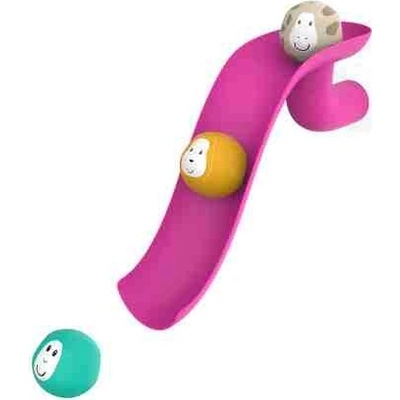 Matchstick Monkey Set šmykľavky a loptičiek Pink