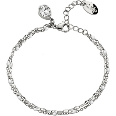 CrysTalp Stylový dvojitý náramek z oceli Vibe 22241.E