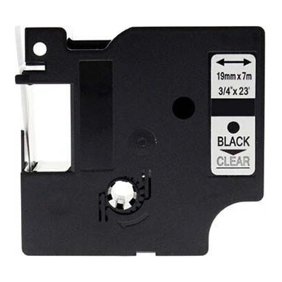 Compatible Съвместима лента с Dymo 45800, S0720820, 19mm x 7m, черен печат / прозрачен субстрат (45800)