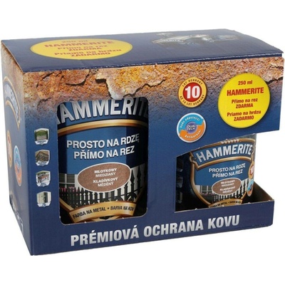 Hammerite Barevný email antikorozní 0,7 l + 0,25 l měděný