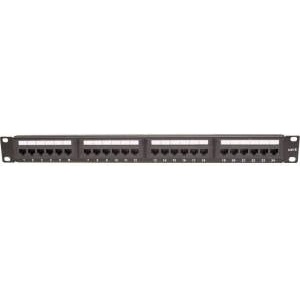 Securitynet Cat. 6 panel 19 inch 1U 24xRJ45 UTP black CCAS-PA6-24UTP