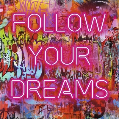 Skleněný obraz Follow Your Dreams III 30x30cm