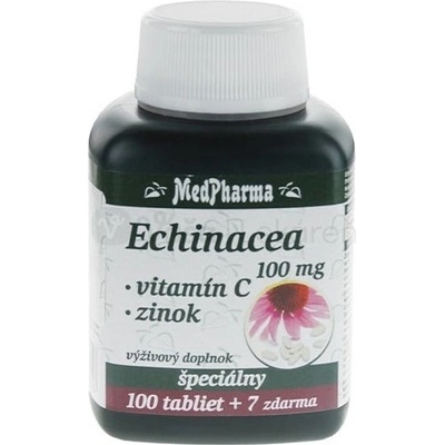 MedPharma Echinacea 100 mg + vit C + zinok 107 tabliet