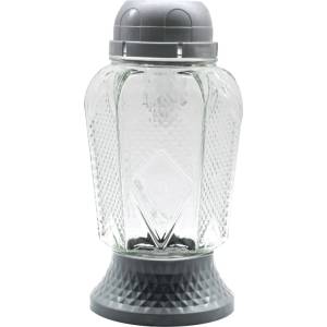 Z - TRADE s. r. o Z - TRADE s. r. o. Стъклен LED плафон Madonna Grave 21.5 см сребрист