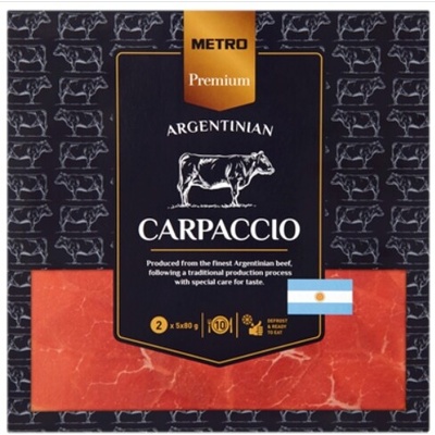 METRO Premium Carpaccio argentínske hovädzie 800 g mrazené