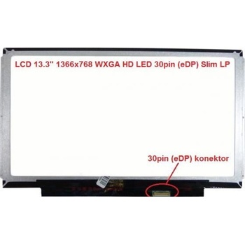 Display B133XTN01.6 HW1A 13.3" 1366x768 LED 30pin (eDP) Slim LP lesklý povrch