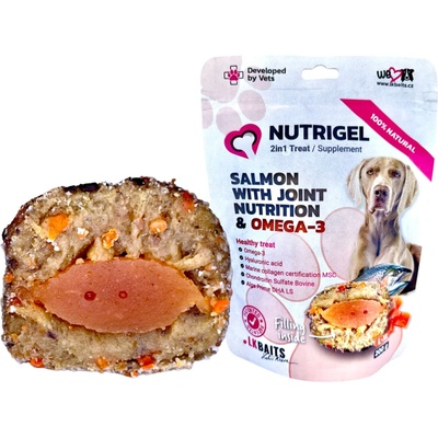 LK Baits PETs Pet Nutrigel Losos s Kĺbovou výživou a OMEGA 3 L XL 200 g