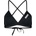 arena Дамско бикини горнище Arena Women's Team Swim Top Tie Back Solid Bikini top - Black / White - размер 32 (EU) (150-4077-0112)