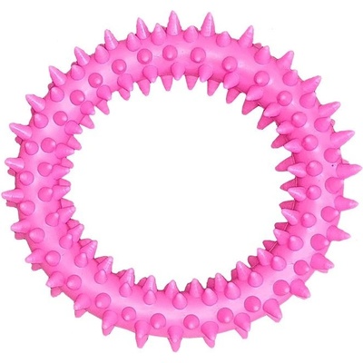 Bafpet Gumový kruh „Ježek" Růžová, 9 cm