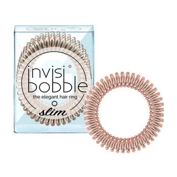 Invisibobble Tenká spirálová gumička Invisibobble Slim 3 ks Bronze Me Pretty