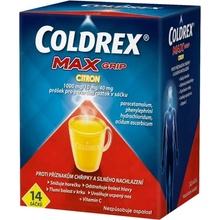 COLDREX MAXGRIP CITRON POR 1000MG/10MG/40MG POR PLV SOL SCC 14 I