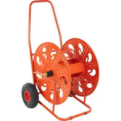 vidaXL Макара за маркуч тип количка за 140 м 3/4" маркуч стомана (4005287)