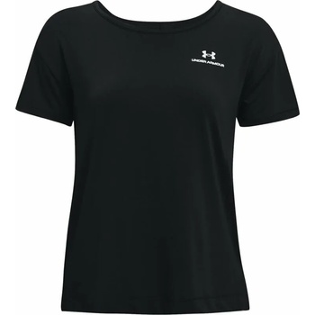 Under Armour UA W Rush Energy Core Black/White XS Тениска с къс ръкав за бягане (1365683-001-XS)