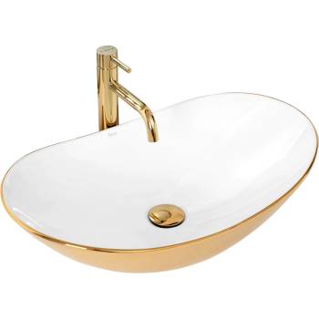 Image 1 of Rea Умивалник за плот Rea Royal White Gold (REA-U7808)