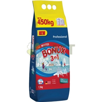 Bonux White Polar Ice Fresh 3v1 prací prášek na bílé prádlo 100 PD 7,5 kg