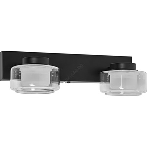 OSRAM - LED стенно осветително тяло за баня ORBIS FLAME 2xLED/5, 5W/230V IP44 черно (P227942)