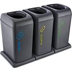 HORECANO Комплект кошове за разделно събиране Horecano - 3 x 40 l, сив (014886)