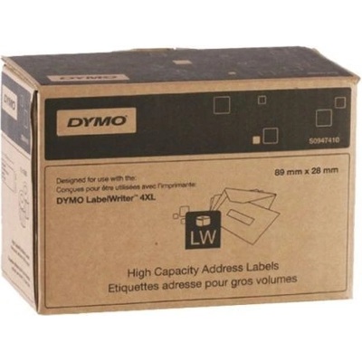 DYMO S0947410, 89мм x 28мм, бели адресирани хартиени етикети (S0947410)