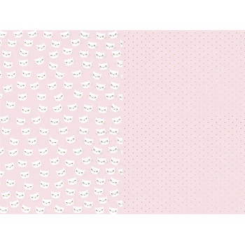 Image 1 of PartyDeco Опаковъчна хартия - Розово коте микс 2 бр