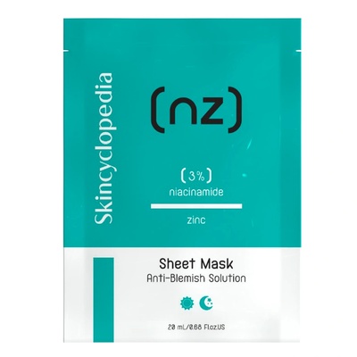 Skincyclopedia Лист маска за лице против несъвършенства с ниацинамид и цинк 20ml (c-3770042)