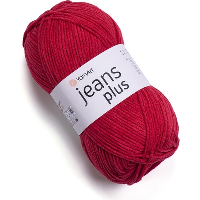 Yarn Art Jeans Plus 90 červená