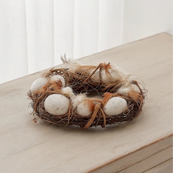 Wikholm Form Přírodní věnec s vajíčky S 23 cm