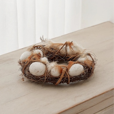 Wikholm Form Přírodní věnec s vajíčky S 23 cm