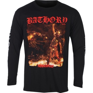 Plastic head мъжка тениска с дълъг ръкав bathory - hammerheart tracklist - черна - plastic head - ph13883ls
