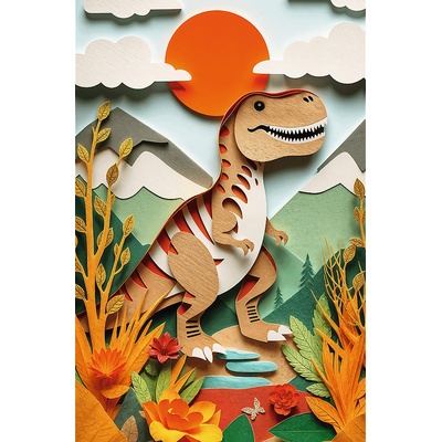 Trefl - Puzzle Paper Art: Dinosaur - 160 piese