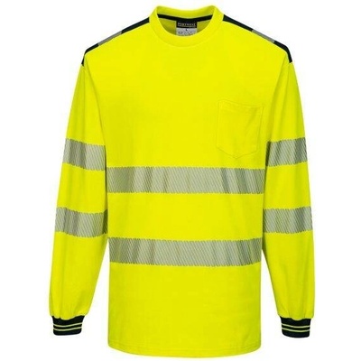 Portwest HI-VIS PW3 T185 reflexní triko dl. rukáv HV žlutá/černá 5XL