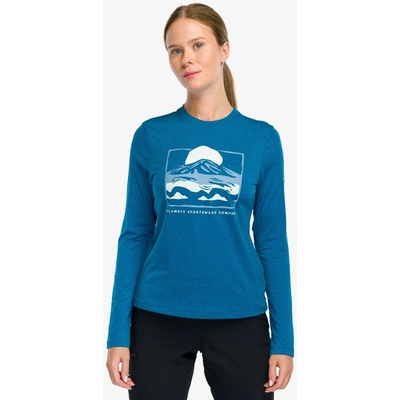 Columbia Parsons Point Long Sleeve Graphic Tee phoenix blue/all terrain
