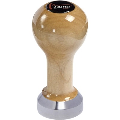 Buna Café Tamper javor lak, TP, nerez mat, plochý 41 mm