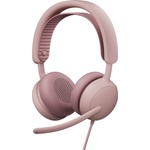 Logitech Zone Wired 2 Rose (981-001620) Слушалки