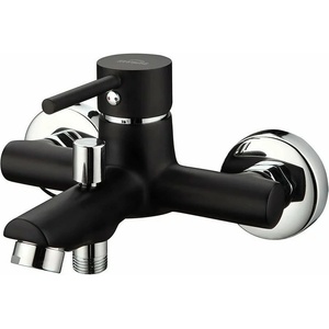 INVENA Смесител за вана и душ Invena Dafni в черен хром (BW-88-004-C)