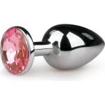 EasyToys anal collection Метална анална тапа Сребриста/Розова - s