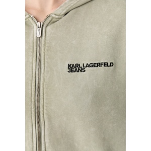 Karl Lagerfeld Jeans уголемен суичър дамски от памук (B3W20020)