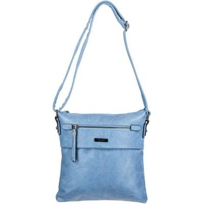 TERESSA dámska crossbody koženková kabelka Svetlomodrá