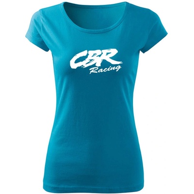 Tričko CBR racing dámske tričko Tyrkysová Biela