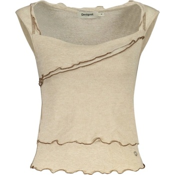 Desigual Дамски потник desigual, Размер m, Цвят Бежов (26swtk24_be2001)