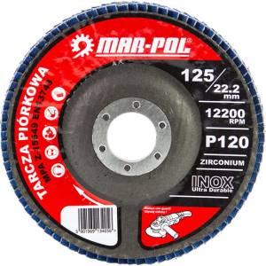 MAR-POL Ламелен шлифовъчен диск 125mm P120/INOX 61230 (M07985)