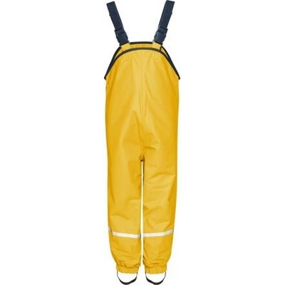 Playshoes Dětské kalhoty do deště s fleecem žluté