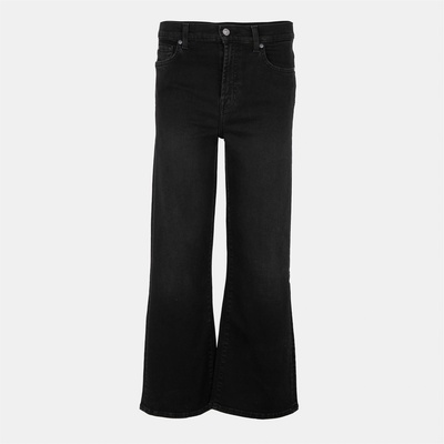 7 For All Mankind Дънки 7 For All Mankind Women's Cropped Alexa Straight Leg Jeans - Washed Black
