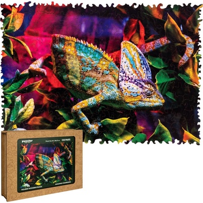 Puzzler Drevené Úžasný chameleón 250 dielov