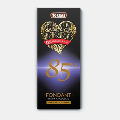 TORRAS ZERO HOŘKÁ ČOKOLÁDA 85% 100 G