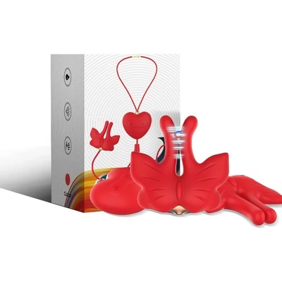 Вибриращи скоби за зърна, магнитни - Butterfly Nipple Clamps (D-243051)