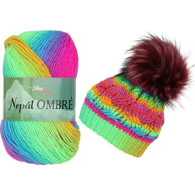 Vlna - Hep Nepál Ombré 7423 neon duha